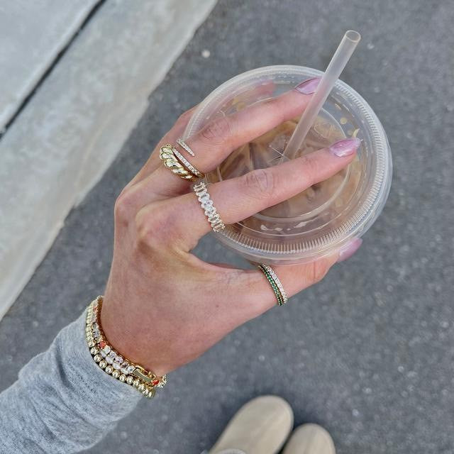 Eleganter Oval-Zirkon-Ring