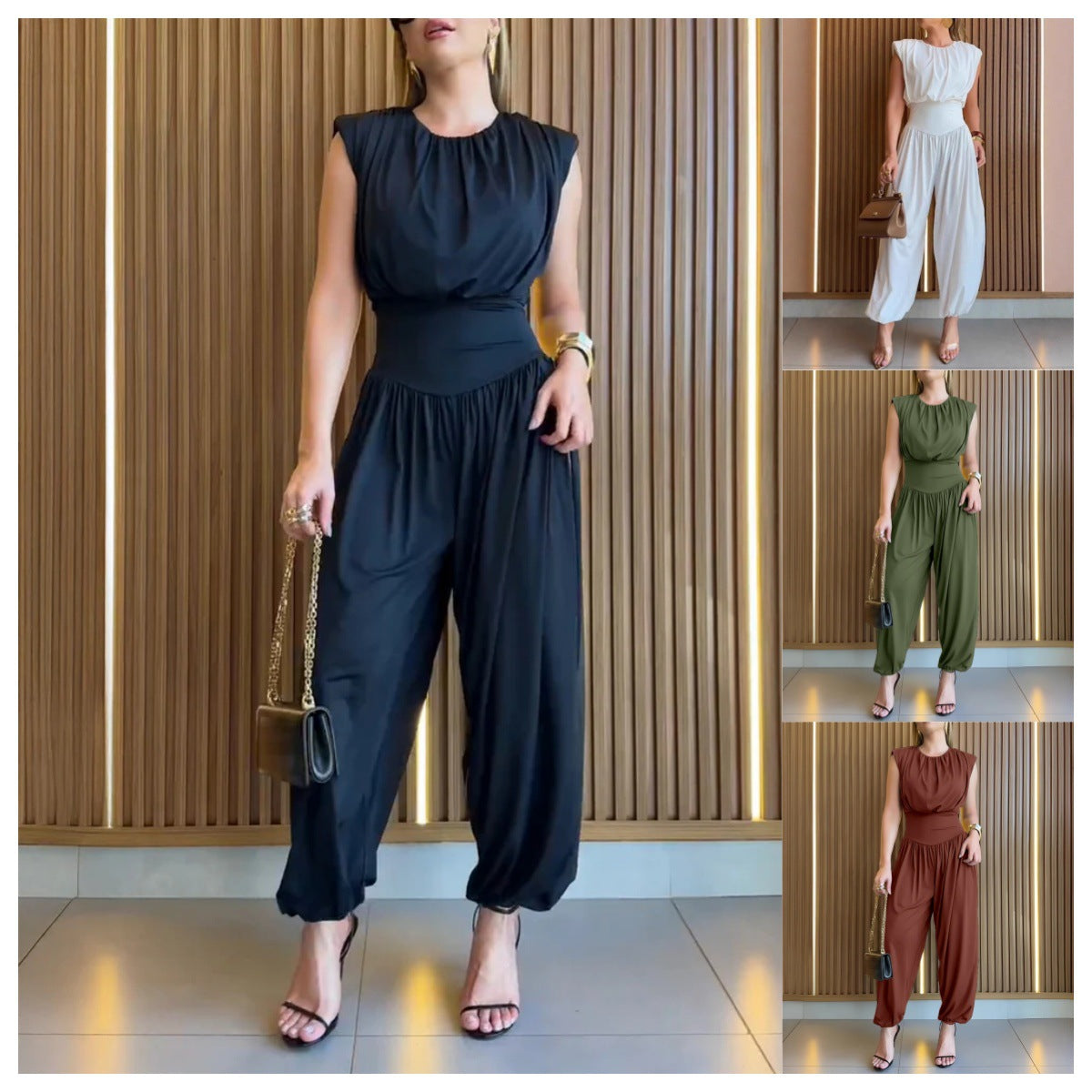 Eleganter Jumpsuit mit Taillenschnürung