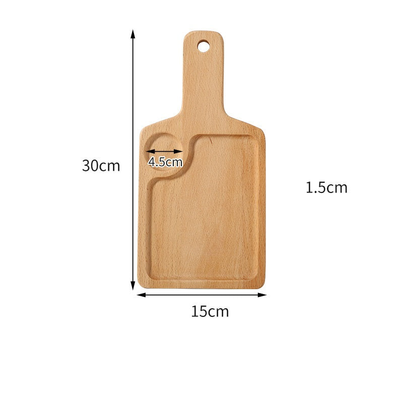 Serviertablett mit Holzgriff – Bild 2 | LuxeStyle