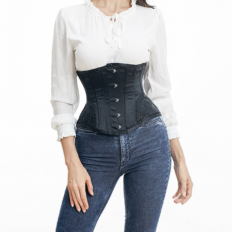 Gothic-Korsett mit Stickereien