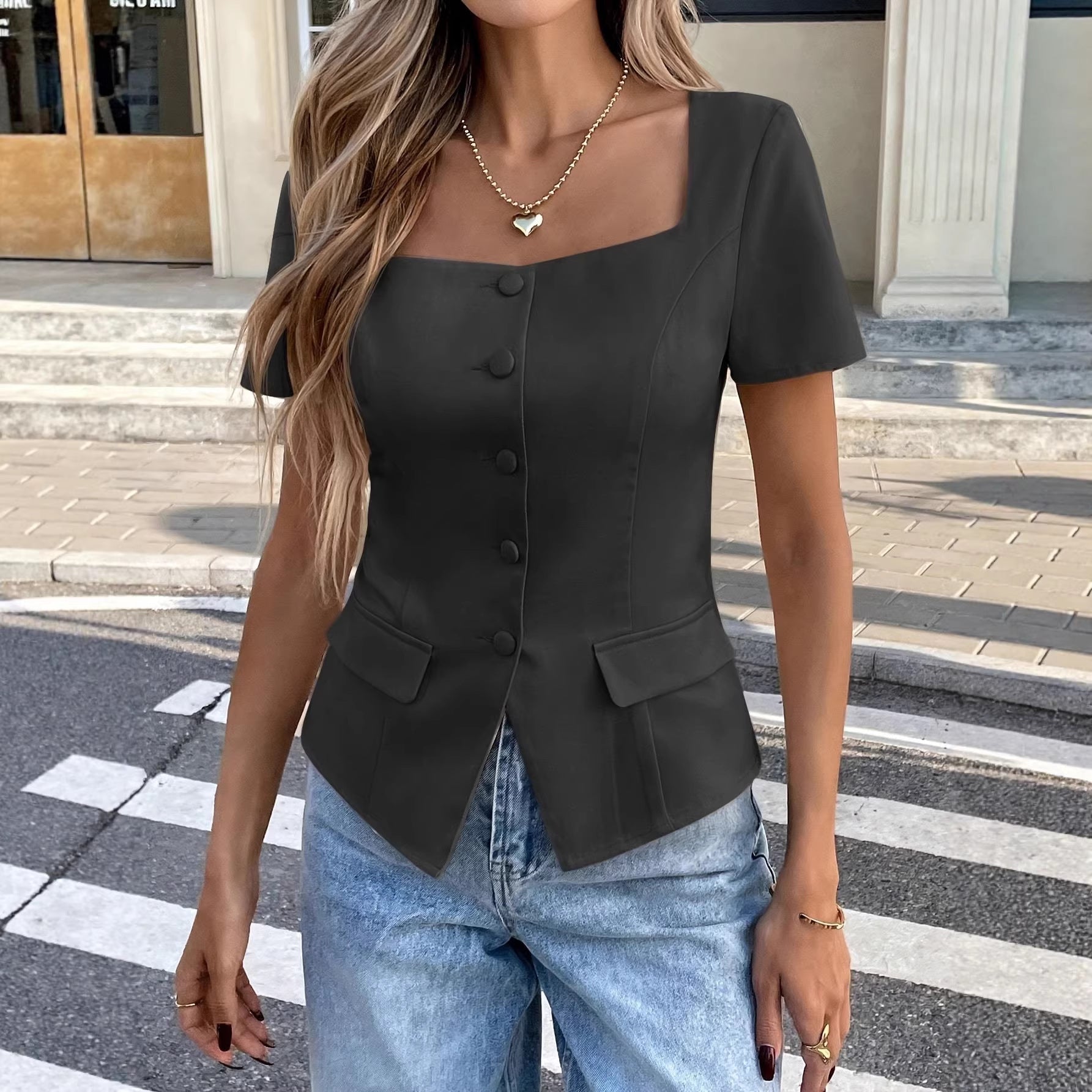 Elegantes ärmelloses Damen-Shirt