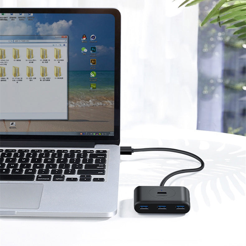 USB-Hub mit 4 Ports und Verlängerungskabel
