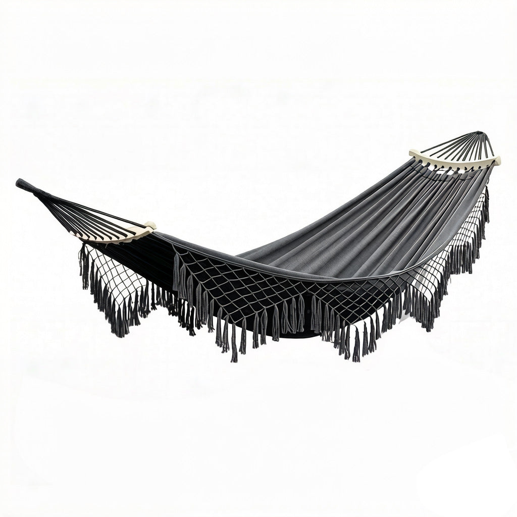 Faltbare Outdoor-Hängematte mit Quasten
