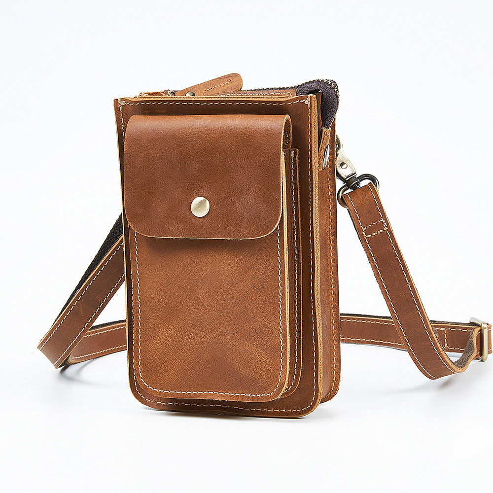 Patchwork Handy-Bag aus Echtleder