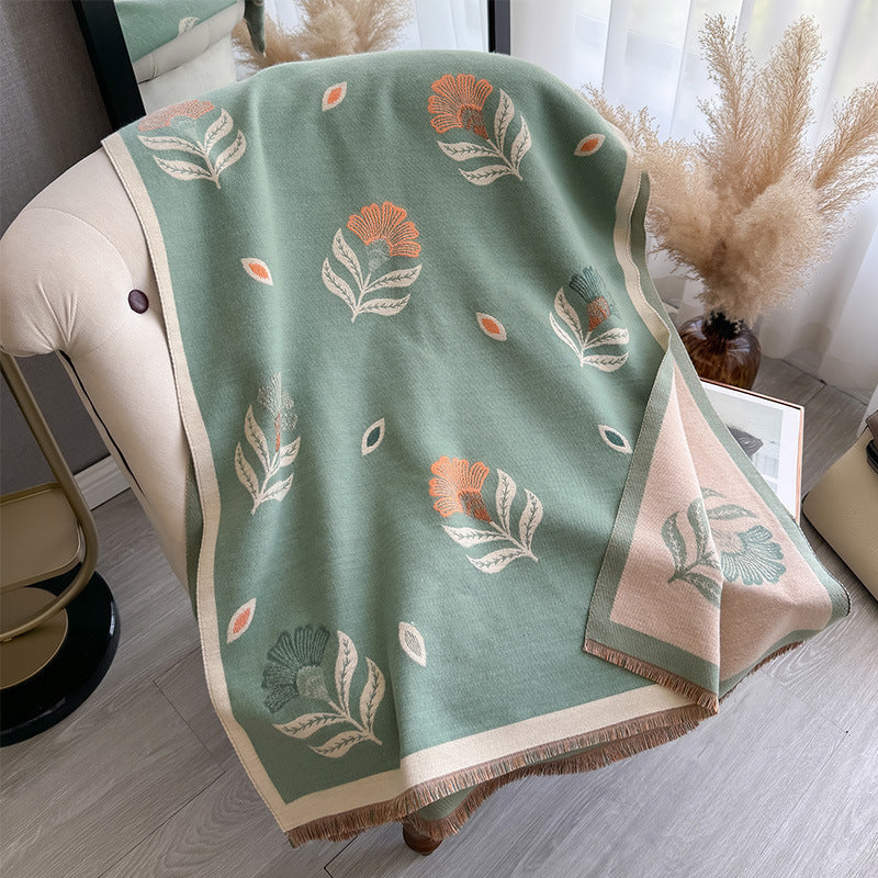 Kaschmir‑ähnlicher Schal mit Blumenmuster – Bild 5 | LuxeStyle