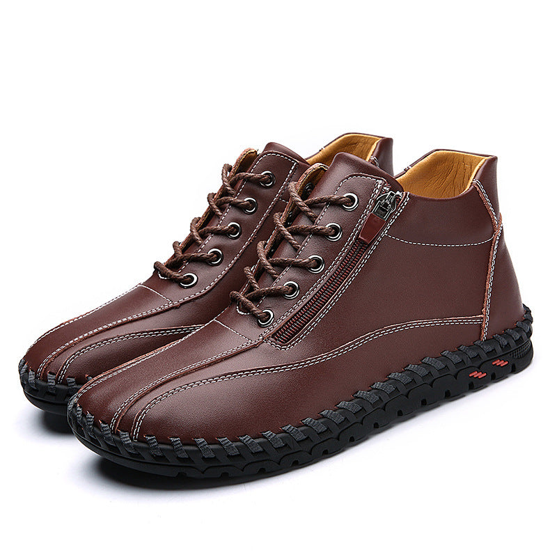 Mid-Top Casual-Schuhe mit Reissverschluss – Bild 3 | LuxeStyle