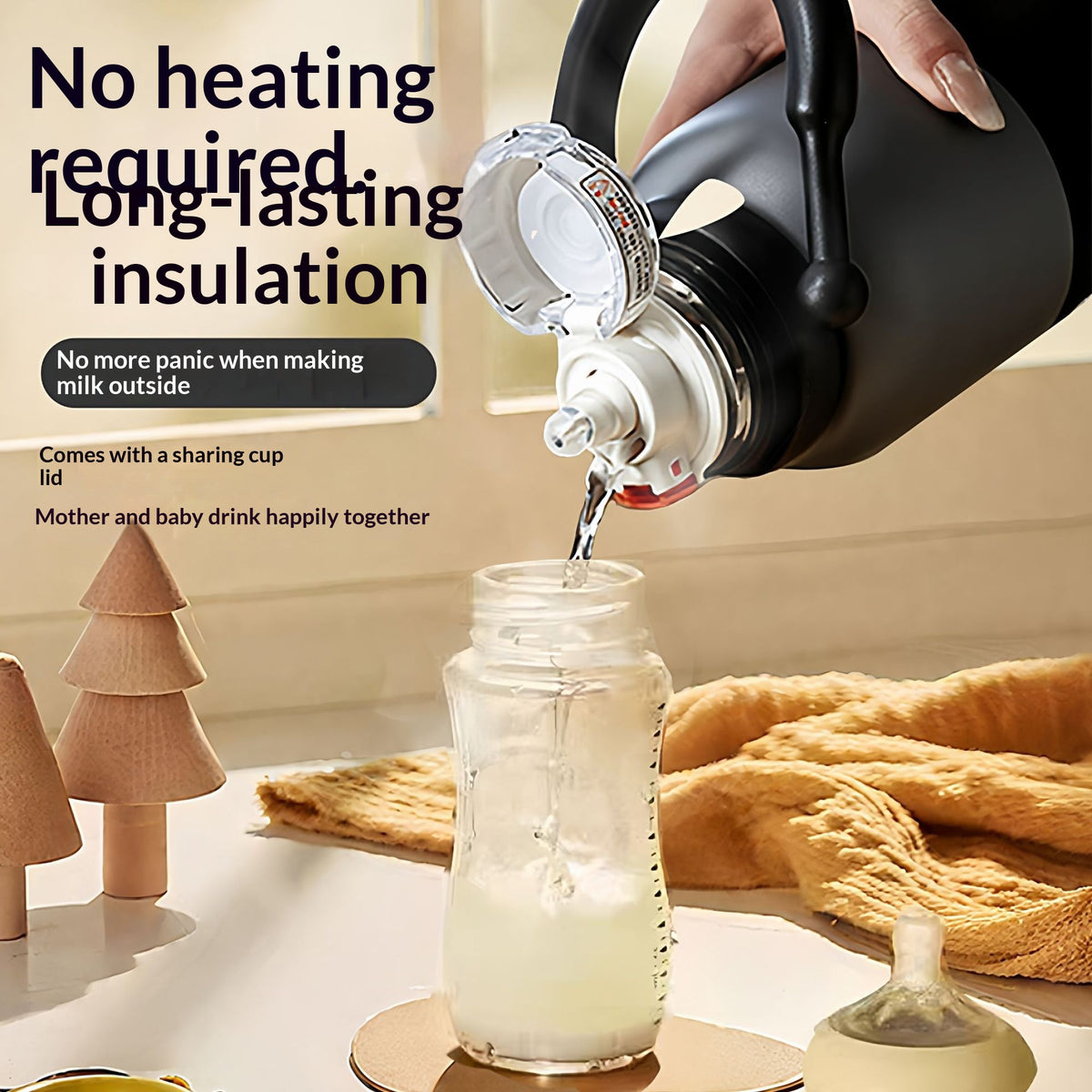 Thermosbecher für Kinder, 1 Liter – Bild 3 | LuxeStyle