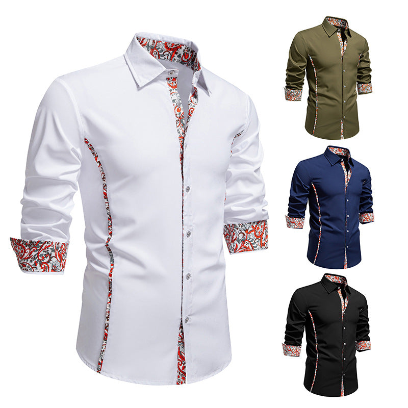 Polohemd mit Paisley-Muster und Farbkontrast – Bild 7 | LuxeStyle