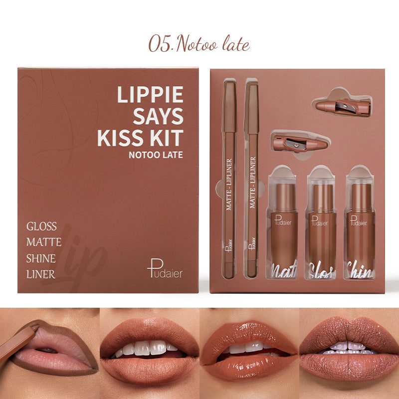 5-teiliges Lip Glaze Lippenstift-Set – Ansicht 8