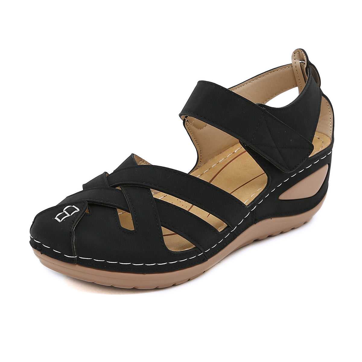 Keilsandalen mit geschlossenem Zehenbereich – Bild 7 | LuxeStyle