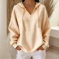 Farbige Hoodie mit Kordelzug