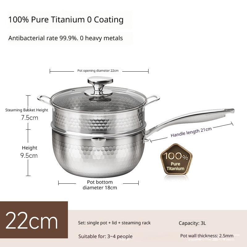 Titanium Milchkochtopf ohne Beschichtung – Bild 2 | LuxeStyle