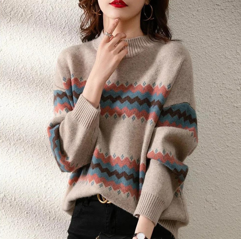 Damen Strickshirt mit Halbturtleneck
