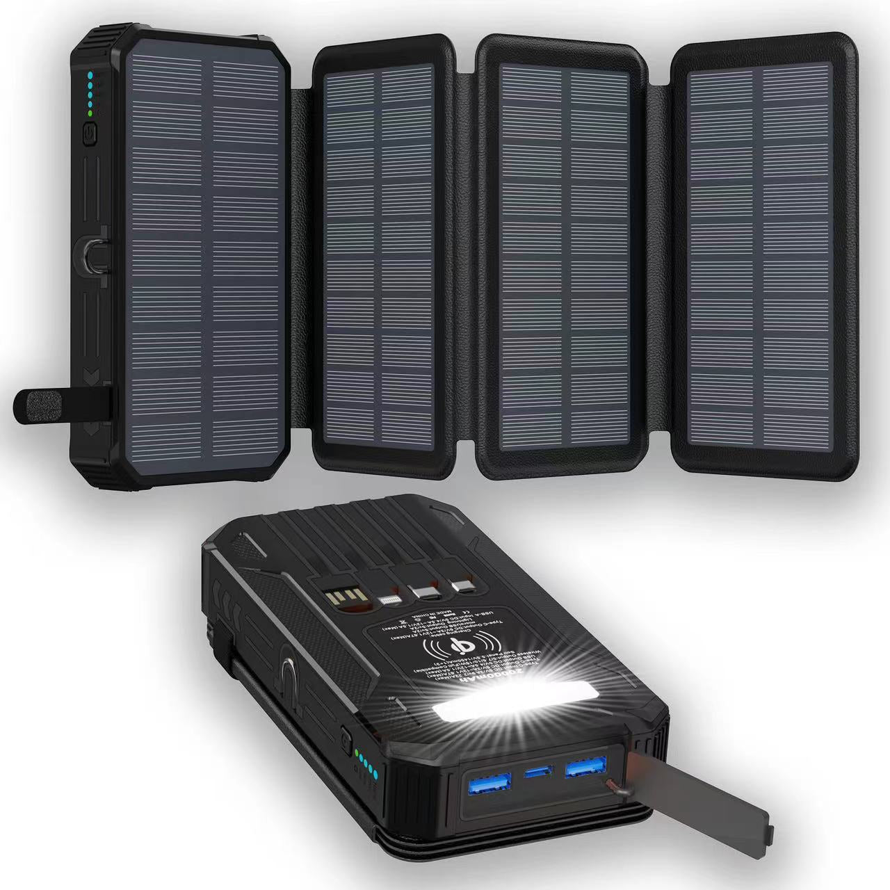 Solar Powerbank, faltbar, 20000 mAh
