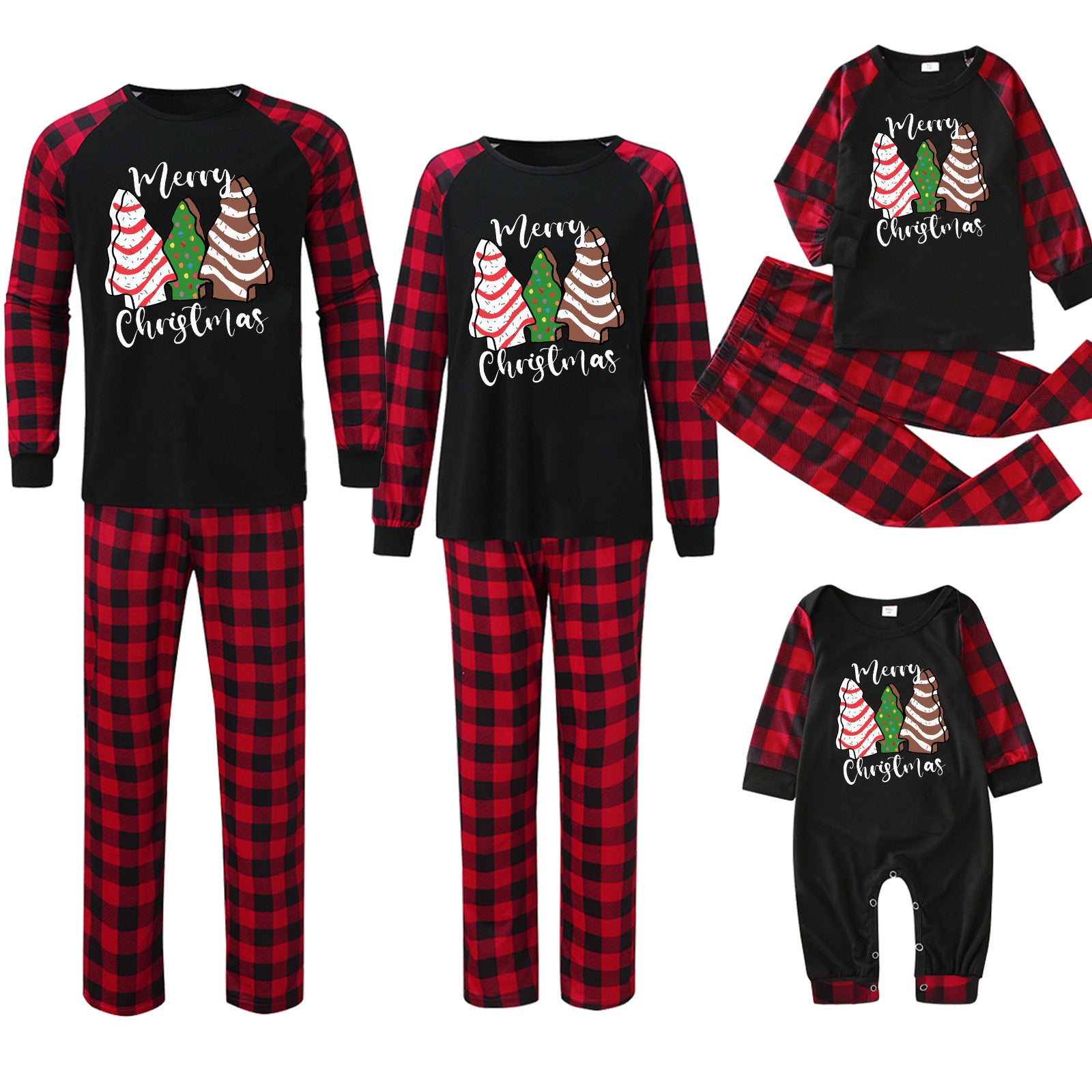 Weihnachts Pyjama-Set für die ganze Familie