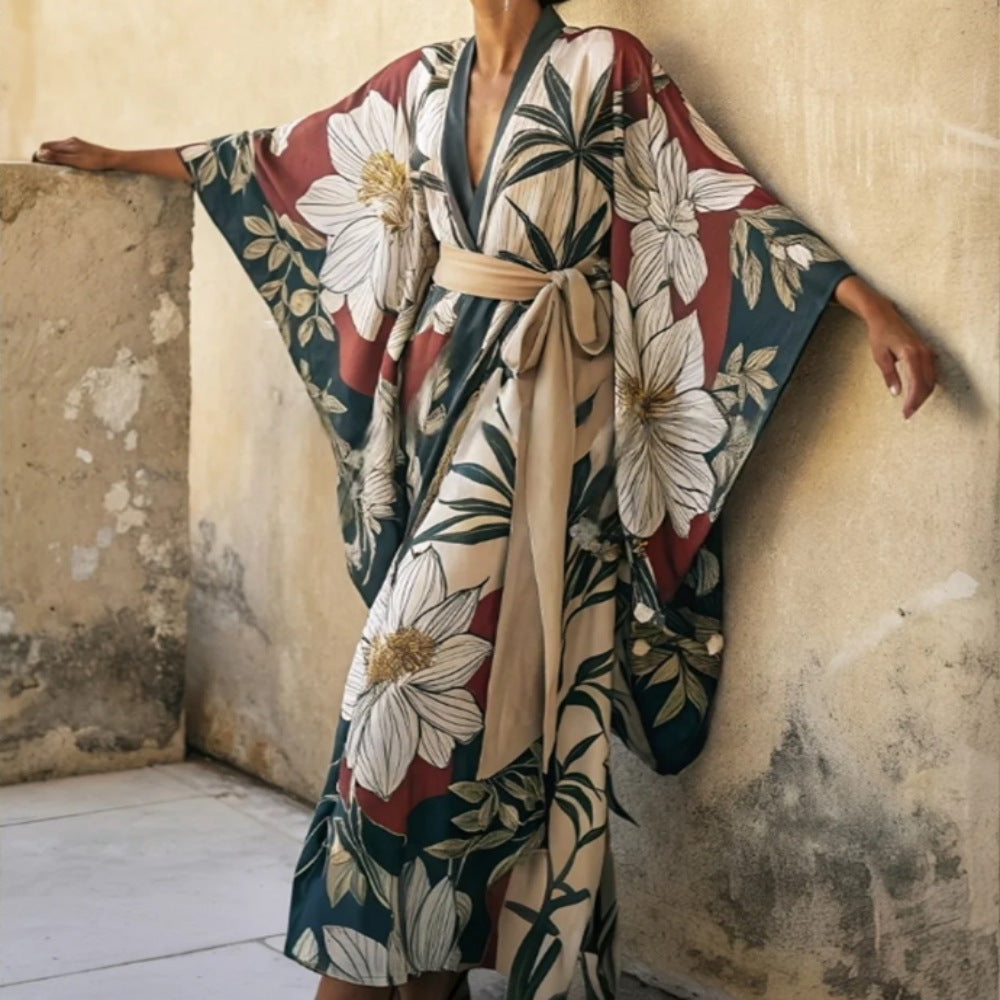 Ärmelloses Casual-Kleid mit Print – Bild 4 | LuxeStyle