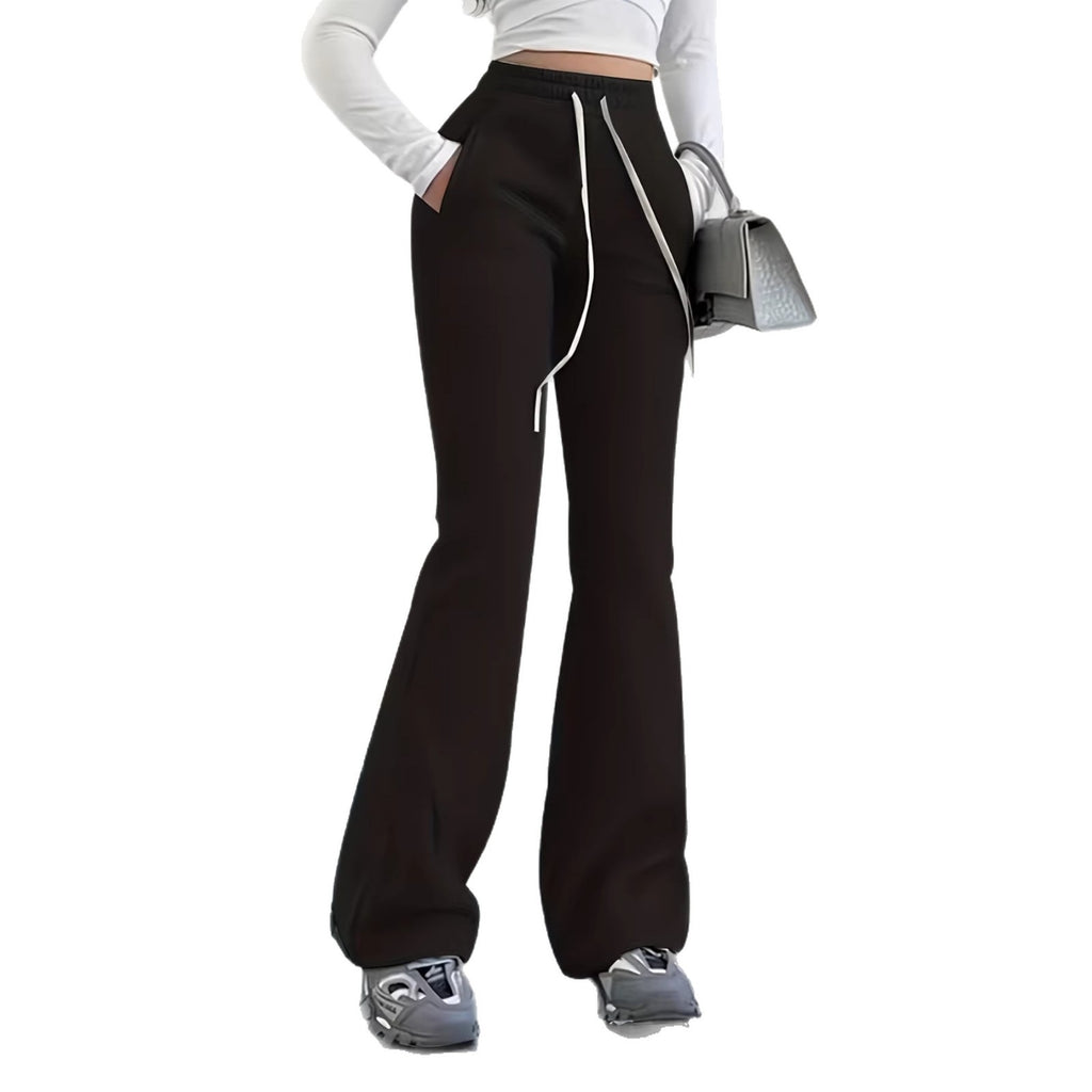 Elegante Bootcut Sweatpants mit Kordelzug