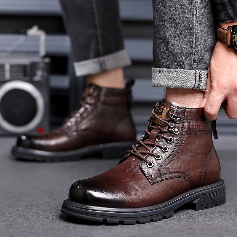 Vintage Leder-Boots mit Fleecefutter – Bild 6 | LuxeStyle