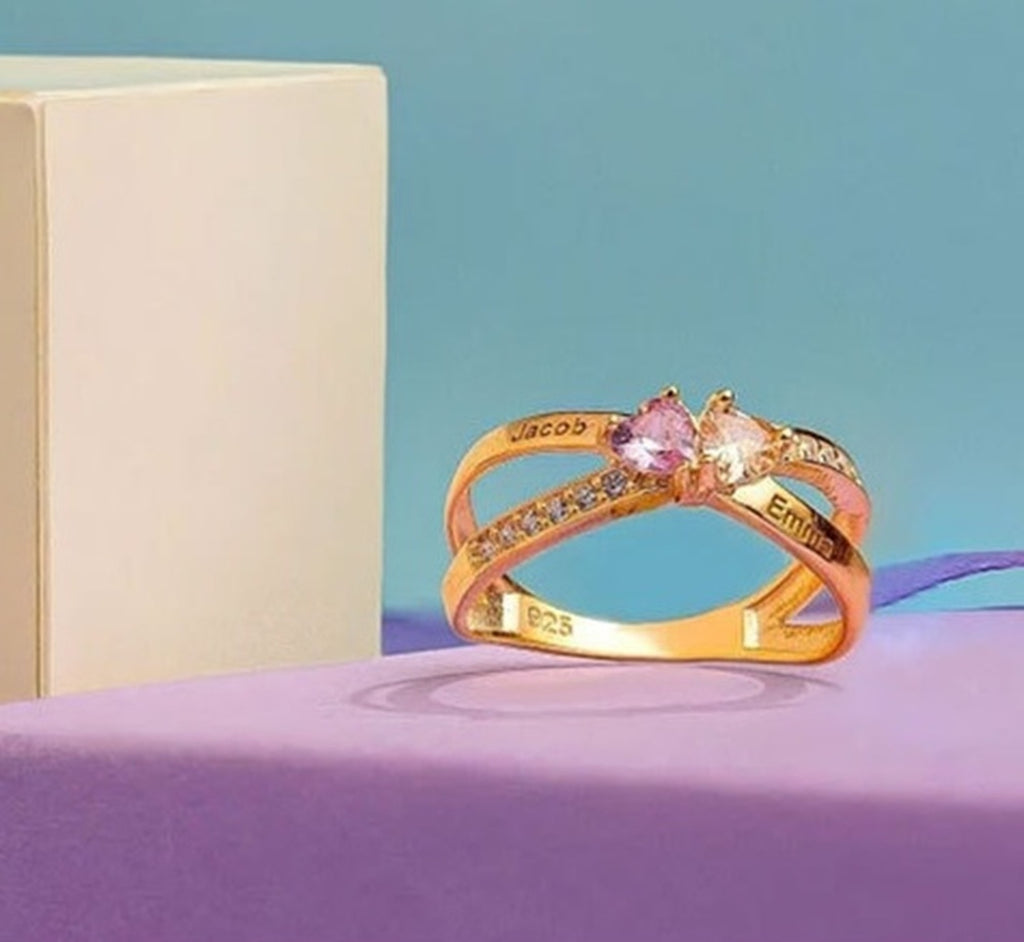 Personalisierter Ring mit Geburtsstein – Bild 6 | LuxeStyle