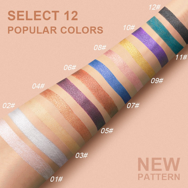 12‑Farben‑Eye‑Shadow‑Stift‑Set · 12 Stück – Bild 7 | LuxeStyle