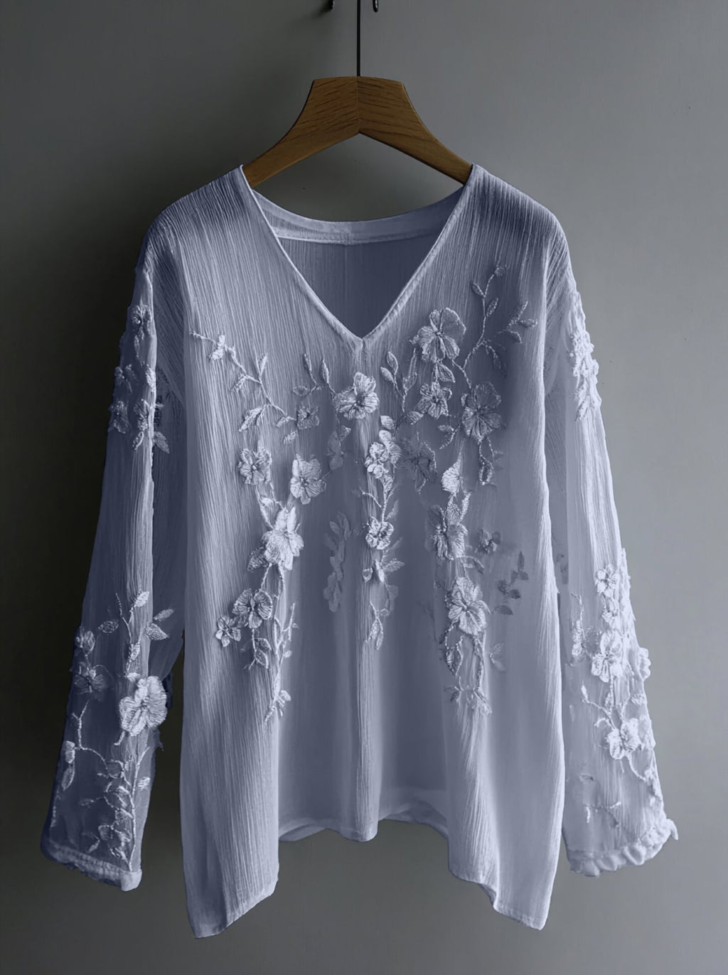 Langarm-T-Shirt mit 3D-Effekt – Bild 6 | LuxeStyle