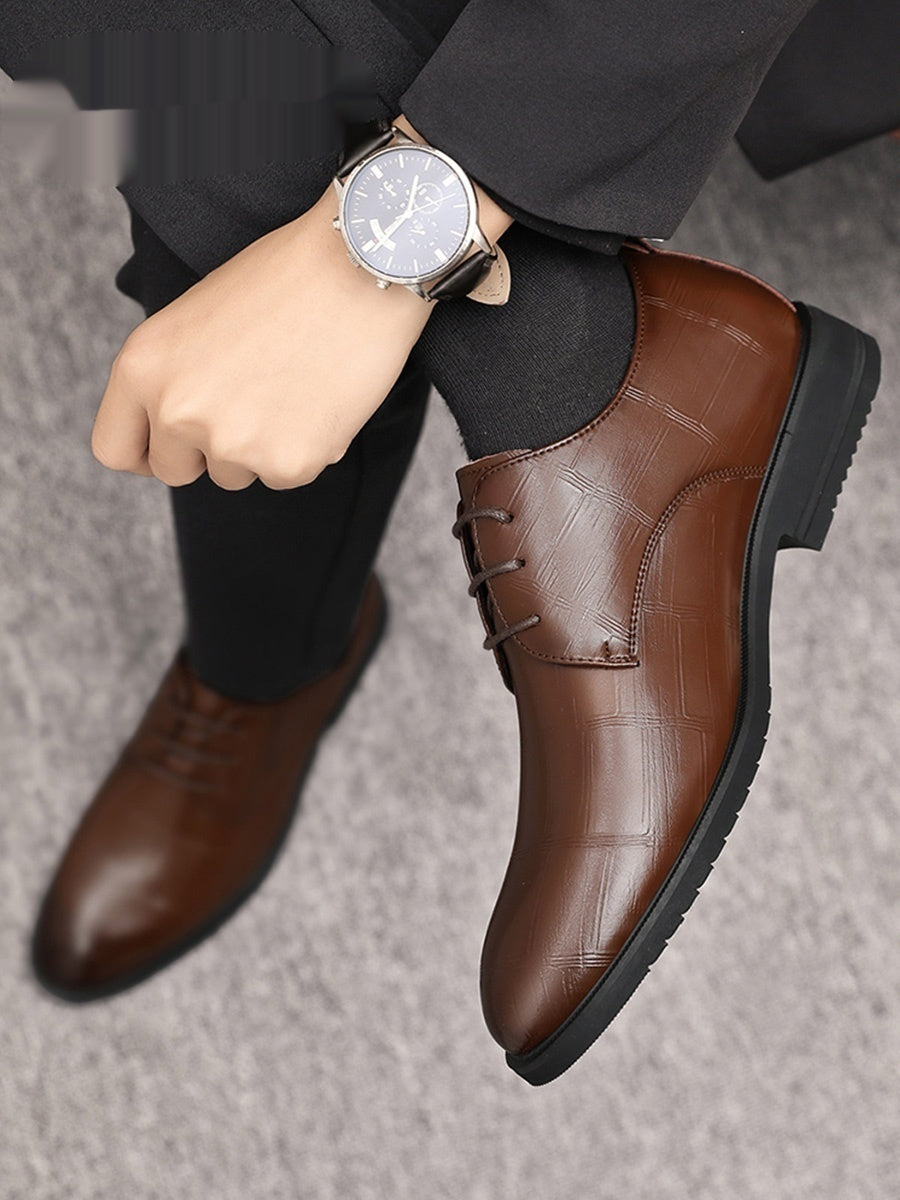 Business-Schnürschuhe aus Kunstleder | LuxeStyle