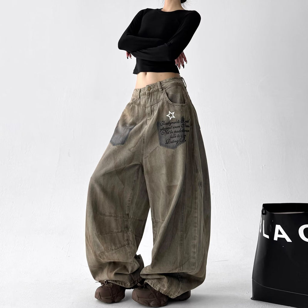 Loose-Fit Damenhosen mit Kurzschnitt