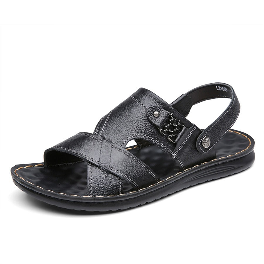 Rutschfeste Outdoor-Sandalen aus Mikrofaserleder