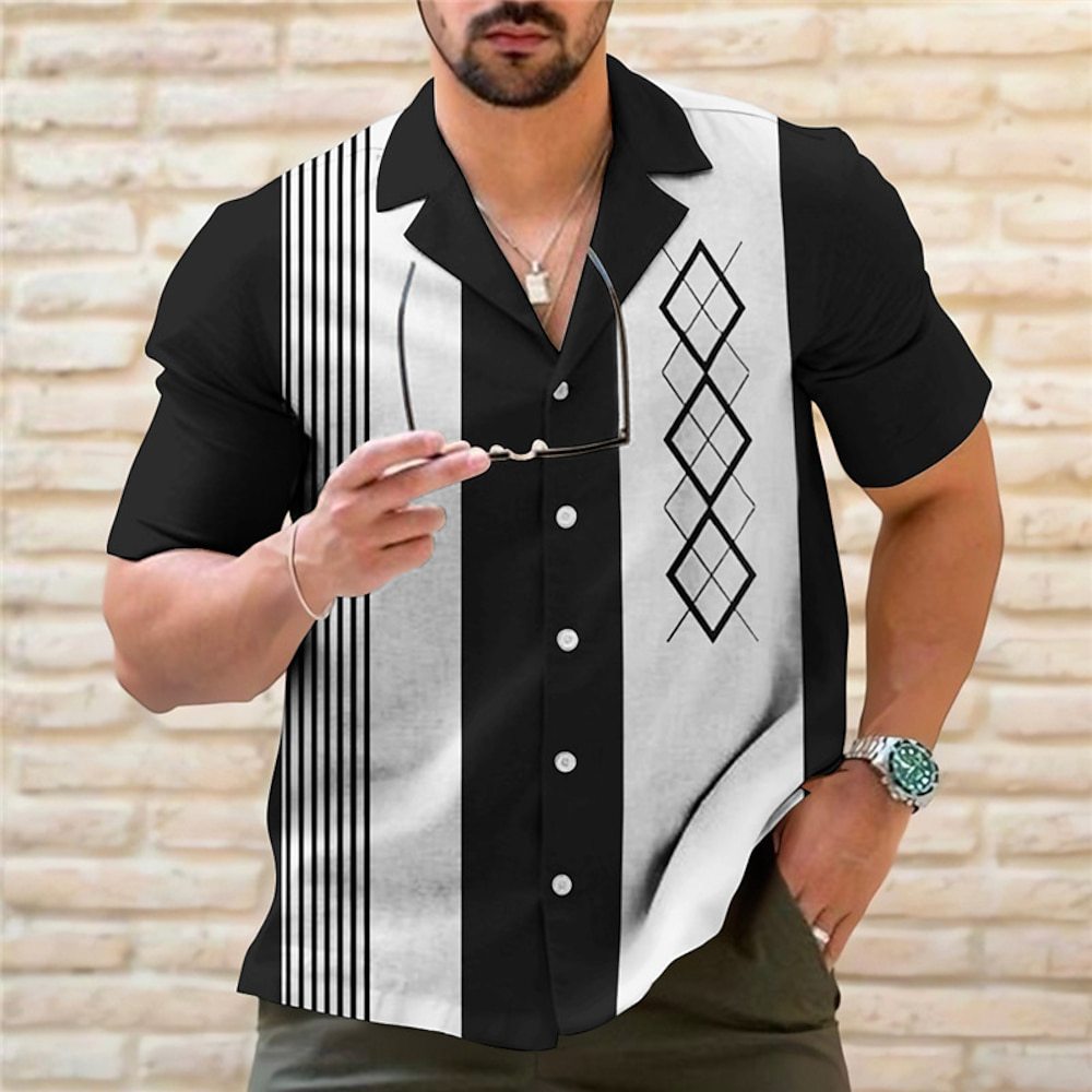 Hawaiihemd für Herren mit kurzen Ärmeln – Bild 9 | LuxeStyle