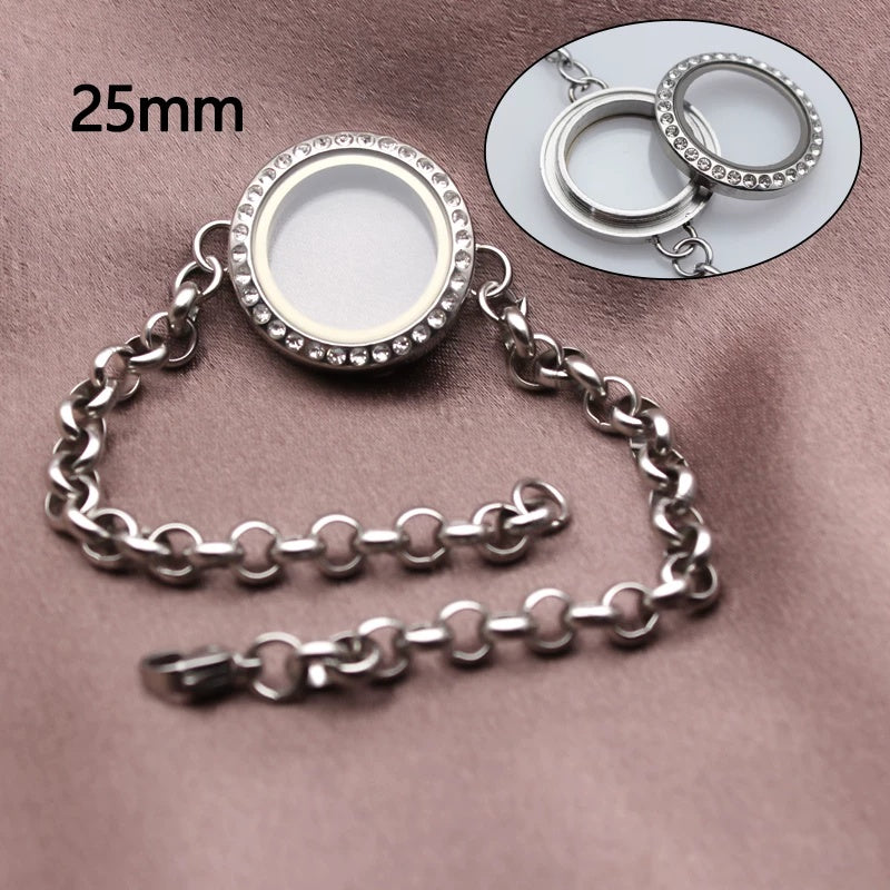Armband mit doppelter Glasfassung – Bild 10 | LuxeStyle