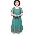 Elegantes Tüllkleid mit Blumenprint