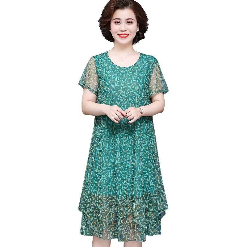 Elegantes Tüllkleid mit Blumenprint