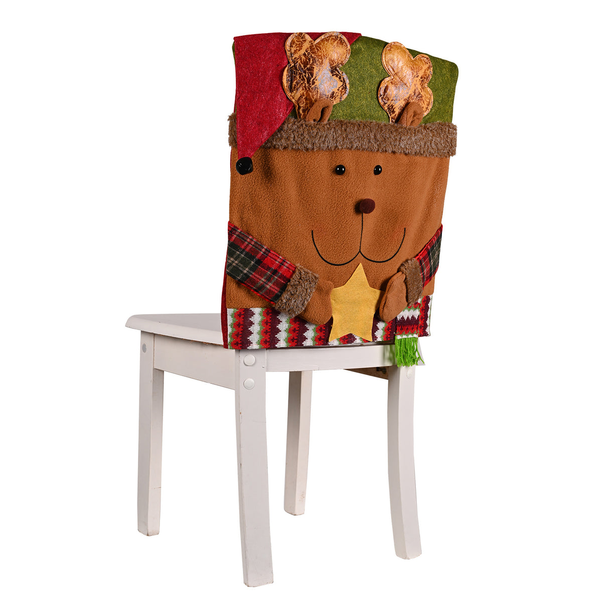 Weihnachtlicher Stuhlbezug aus Fleece mit Schneemann-Design – Bild 3 | LuxeStyle