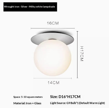 Wandlampe mit Spiegel-Finish