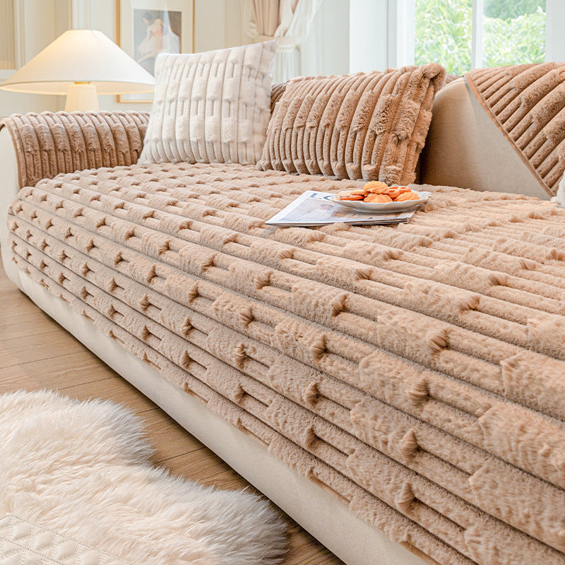 Hasenplüsch Sofa-Kissen Winter-Fleece – Bild 7 | LuxeStyle