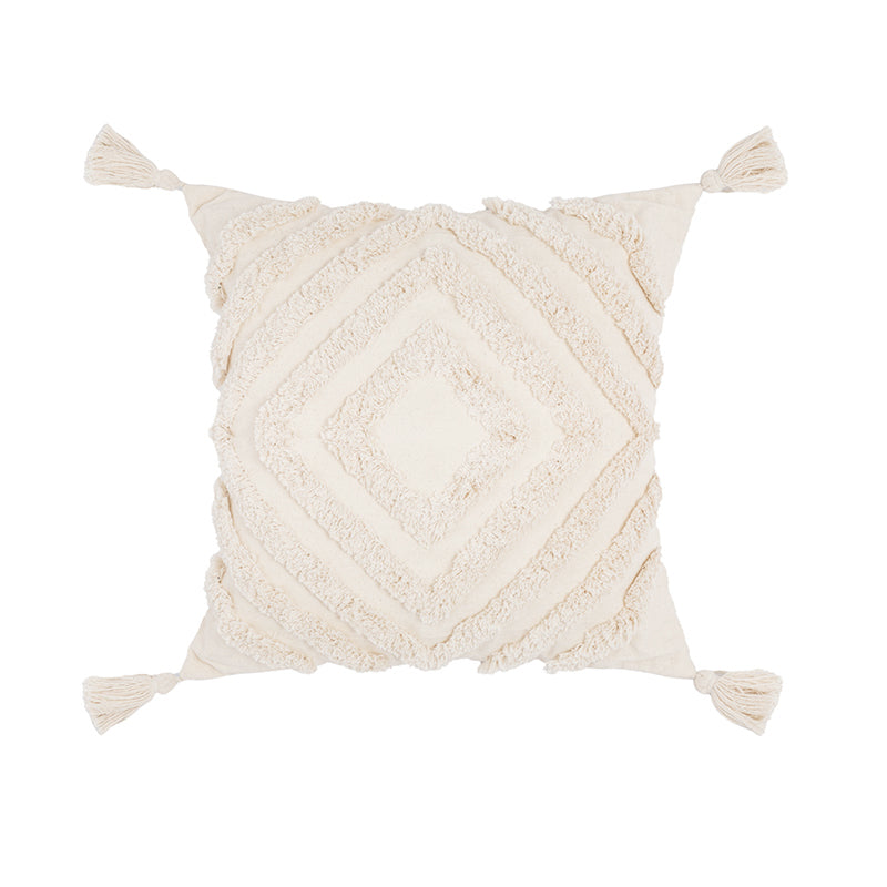 Boho Kissenhülle mit Quasten