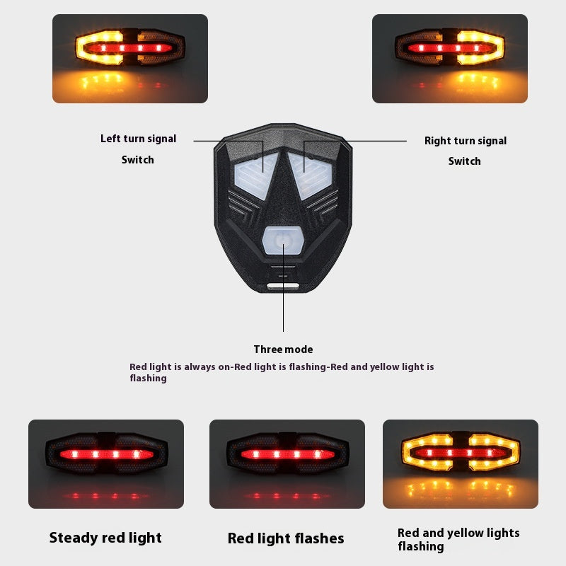 Kabelloses Velo-Rücklicht mit Blinker