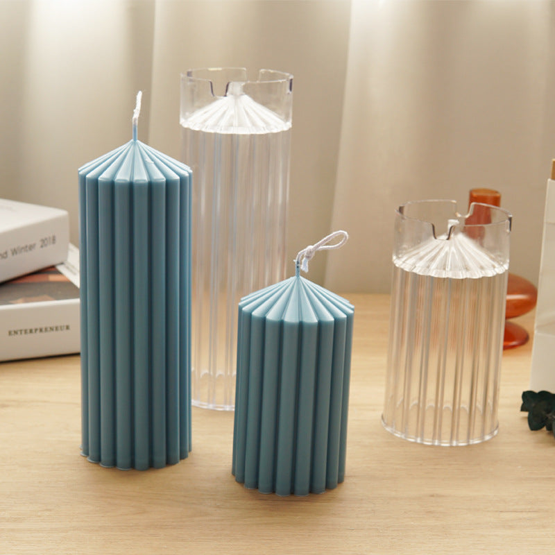 Kerzenform mit geometrischem Design | LuxeStyle