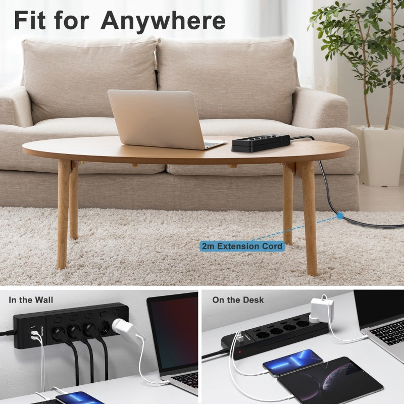 Steckdose Schwarz