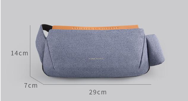 Männer Brusttasche Outdoor, ovale Form, Oxford – Bild 7 | LuxeStyle