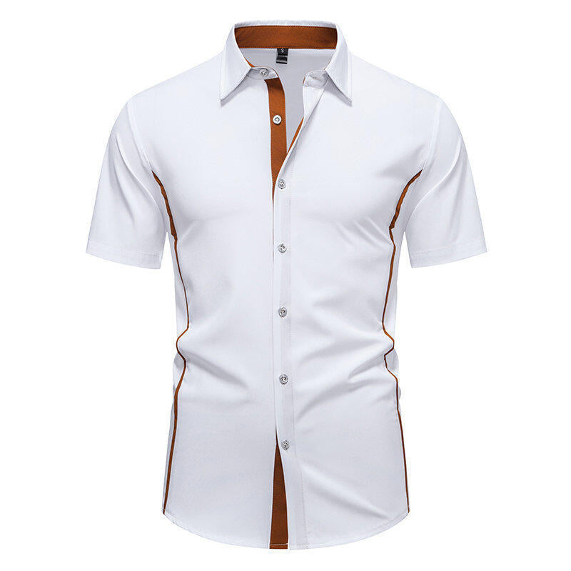 Herrenlangarmshirt mit Farbblock-Design – Bild 8 | LuxeStyle