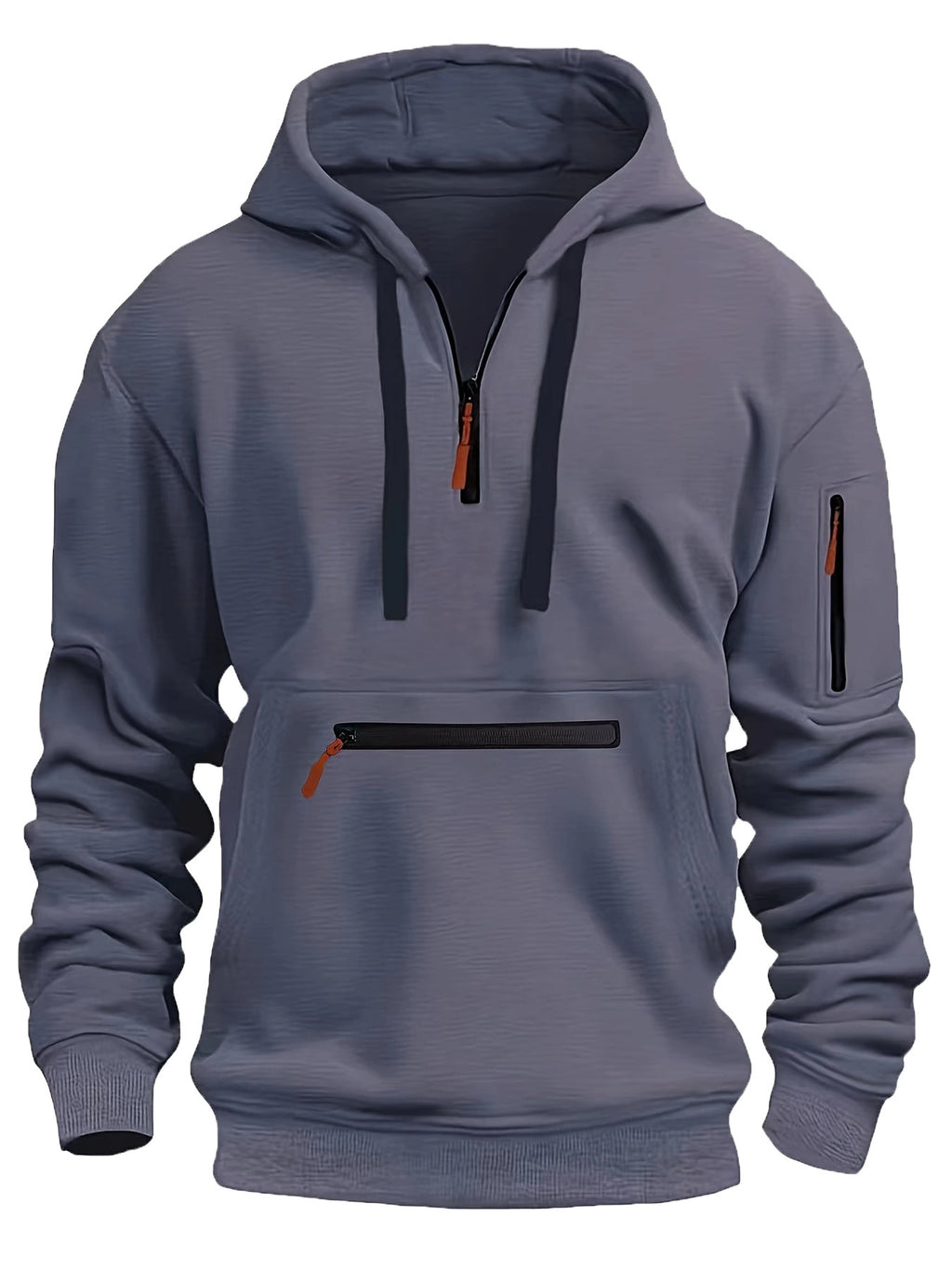 Wasserdichter Kapuzenpullover mit Reissverschluss