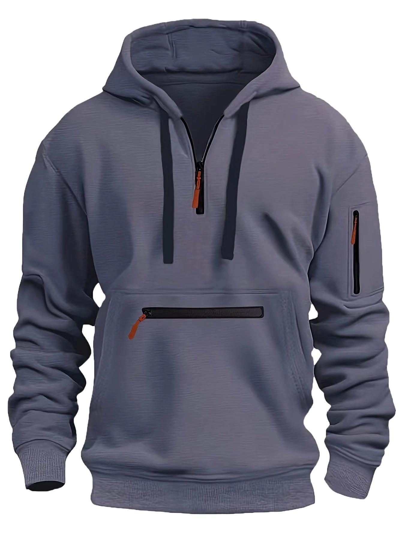Wasserdichter Kapuzenpullover mit Reissverschluss
