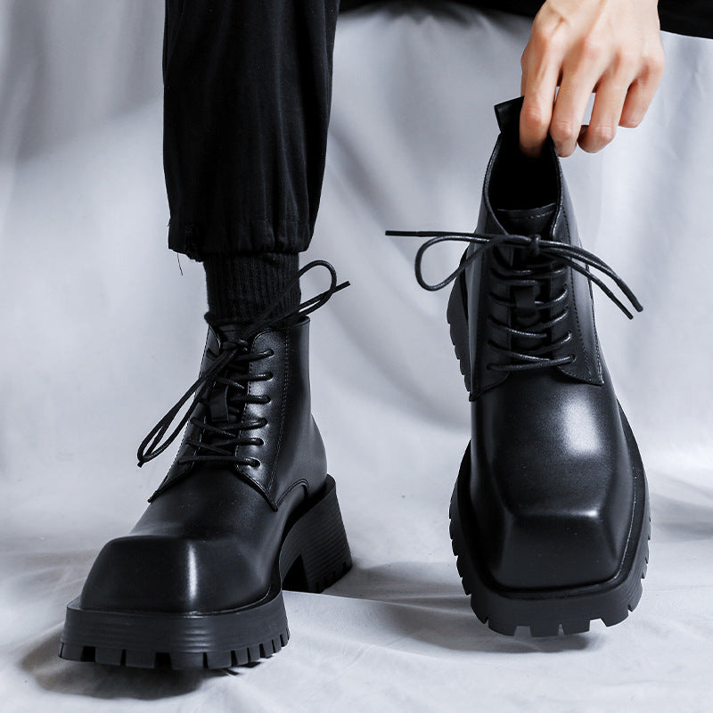 Herren Derby-Schuhe mit dicker Sohle