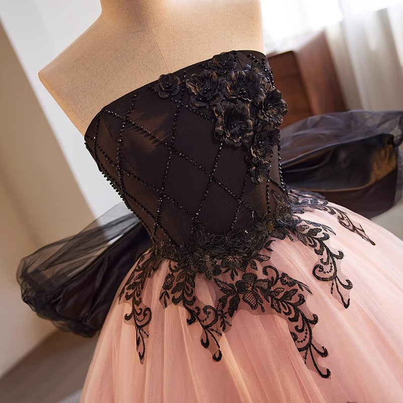 Abendkleid mit hoher Taille und voluminösem Rock – Bild 2 | LuxeStyle