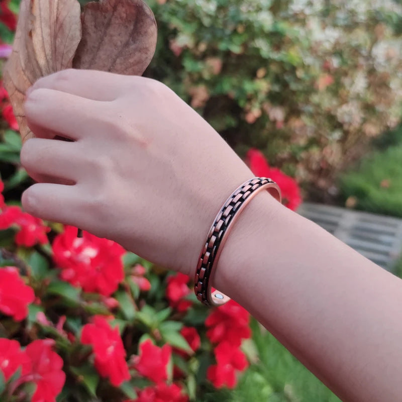 Verstellbares Armband aus massivem Rotkupfer – Bild 2 | LuxeStyle
