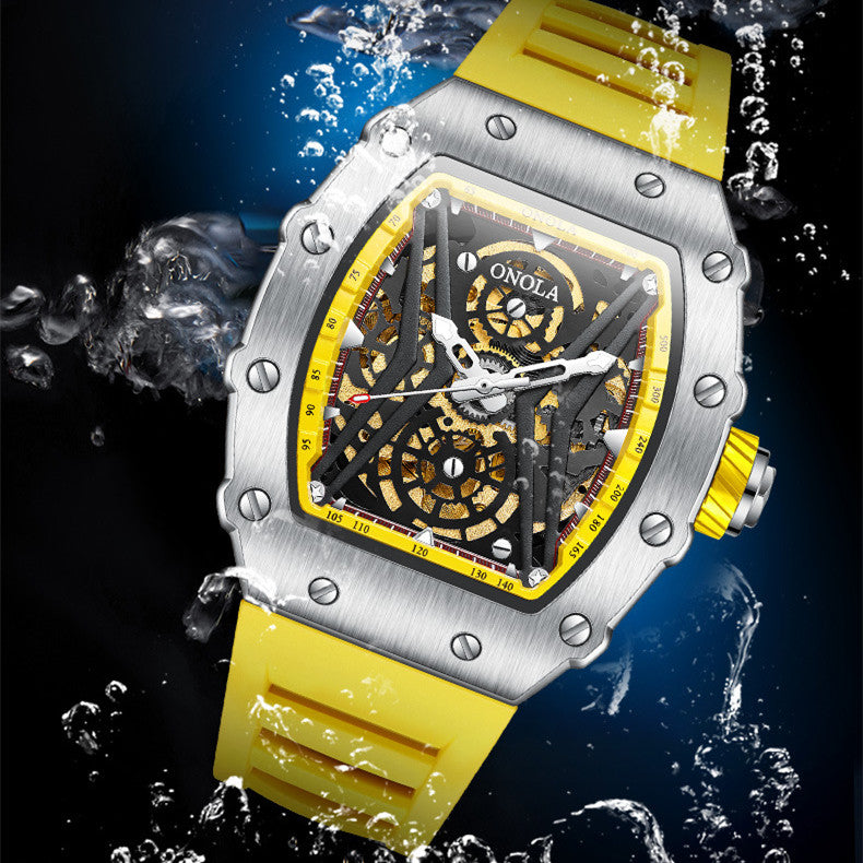 Sportliche Automatikuhr mit Silikonarmband – Bild 13 | LuxeStyle
