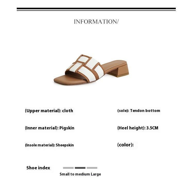 Karierte Mid-Heel Sandalette mit eckiger Spitze – Bild 15 | LuxeStyle