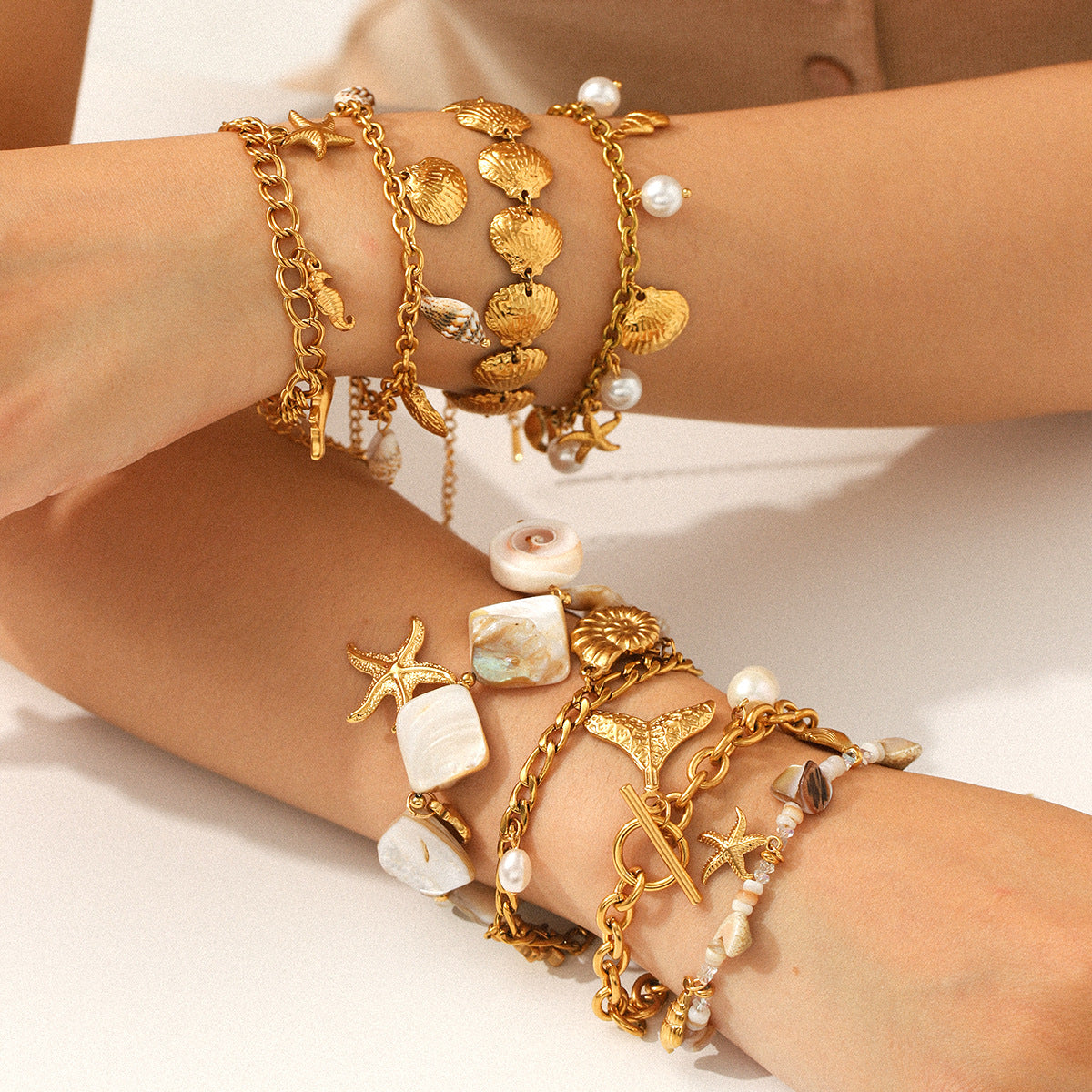 Armband mit Seestern- und Muschel-Elementen – Bild 18 | LuxeStyle