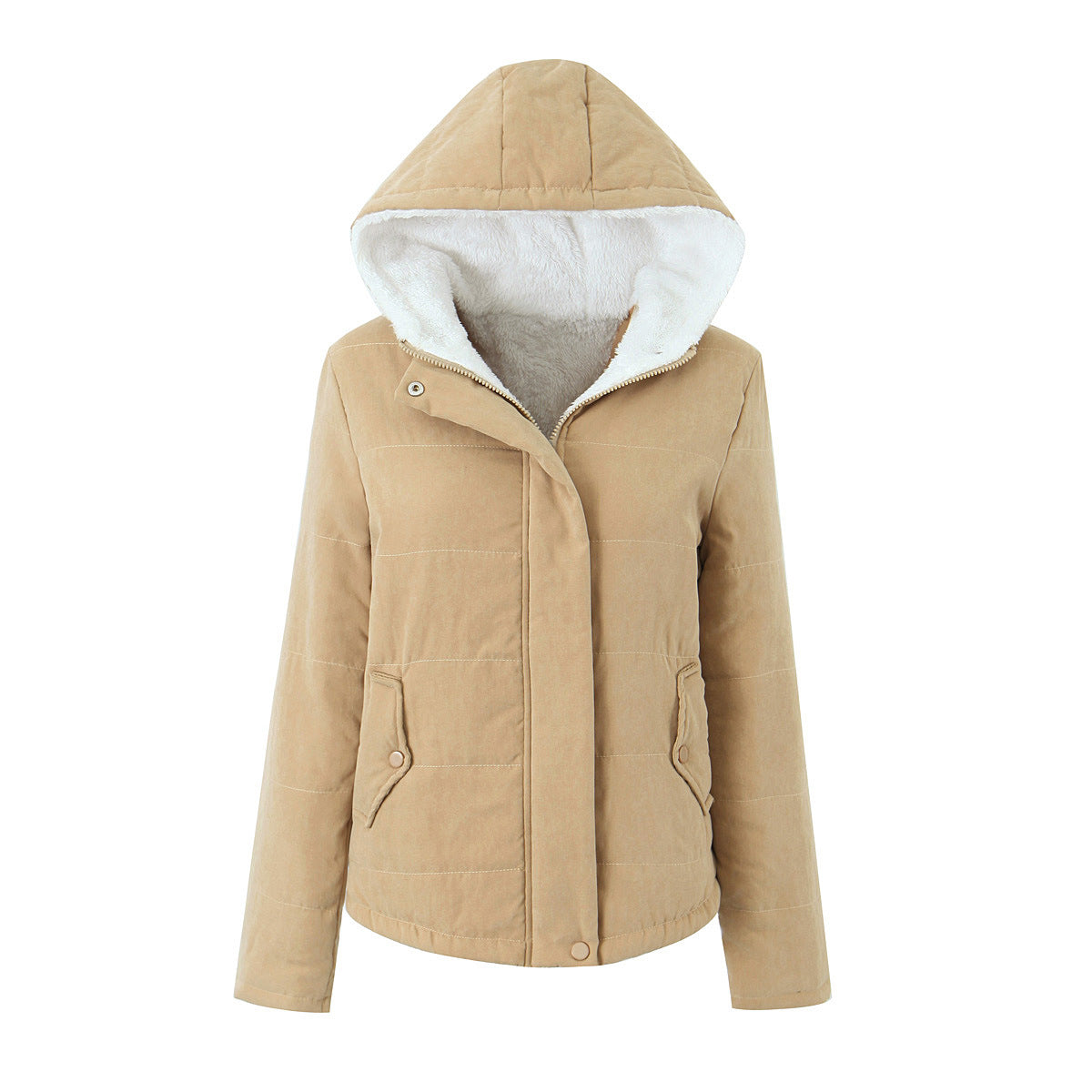 Gefütterte Kapuzenjacke für Damen
